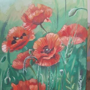 Макове - картина с маслени бои