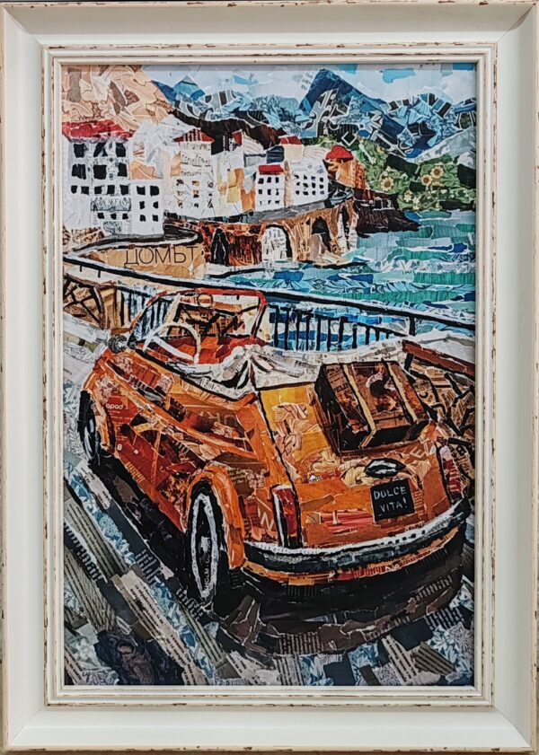 "Южен бряг" - Рамкиран принт върху платно